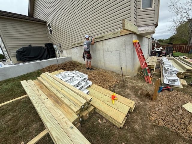 Gallery photos for New Deck Construction in Wentzville with LT's Pressure Washing: Image #1