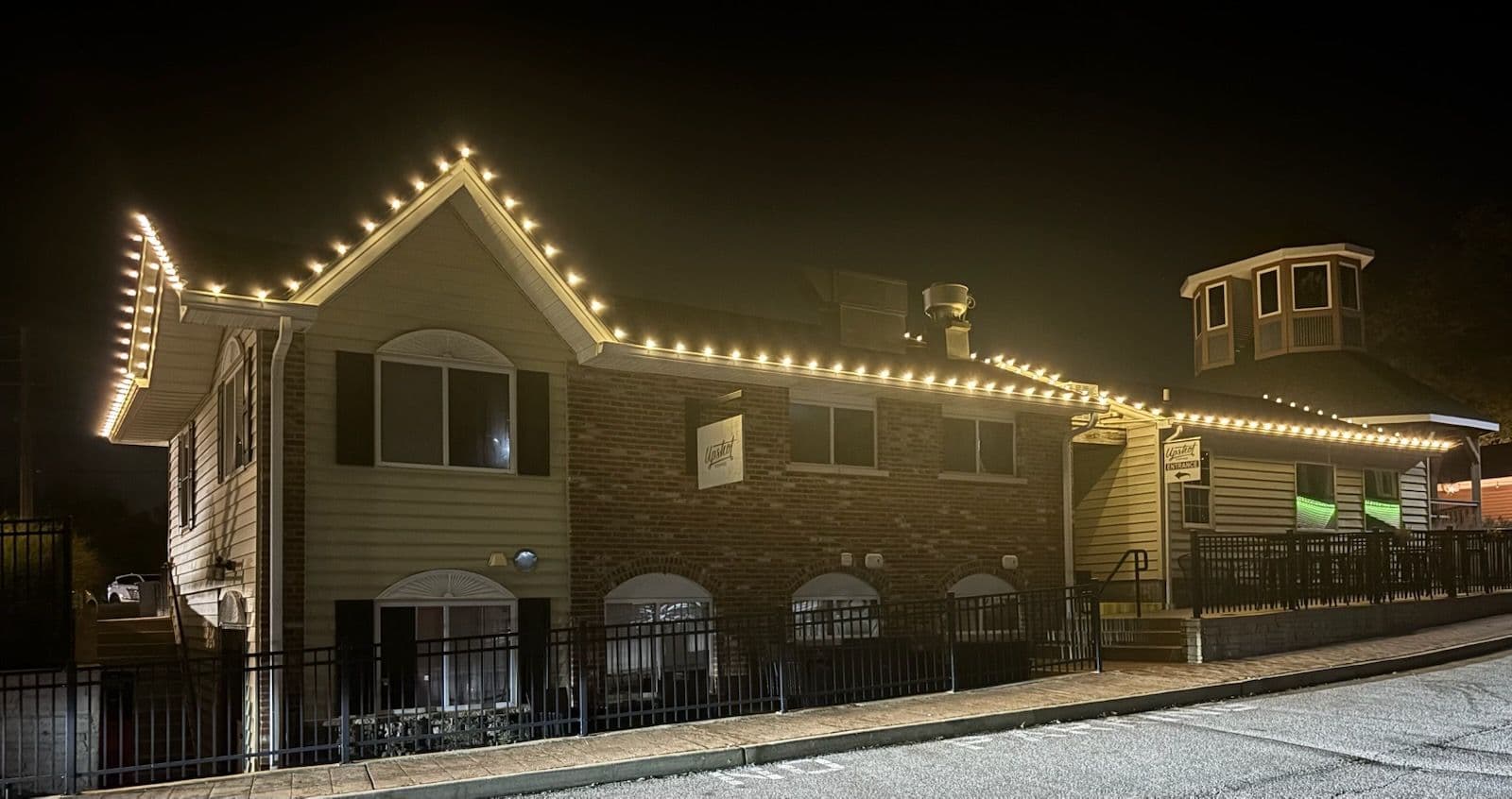 Project Holiday Lights Installation at Upshot Coffee in Cottleville, Missouri image