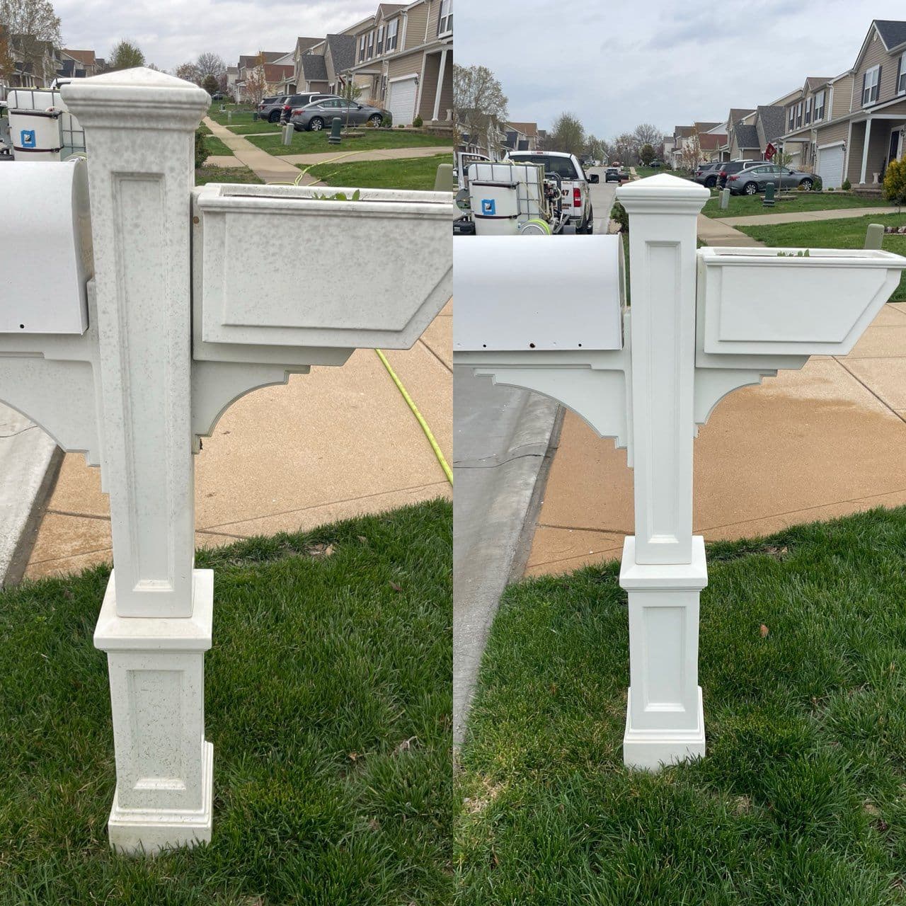 Gallery photos for Mailbox Pressure Washing Transformation: Image #1