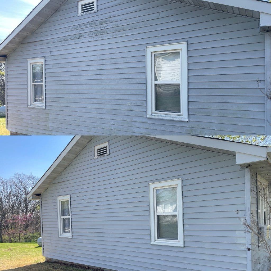 House Wash and Gutter Cleaning in St. Clair, MO