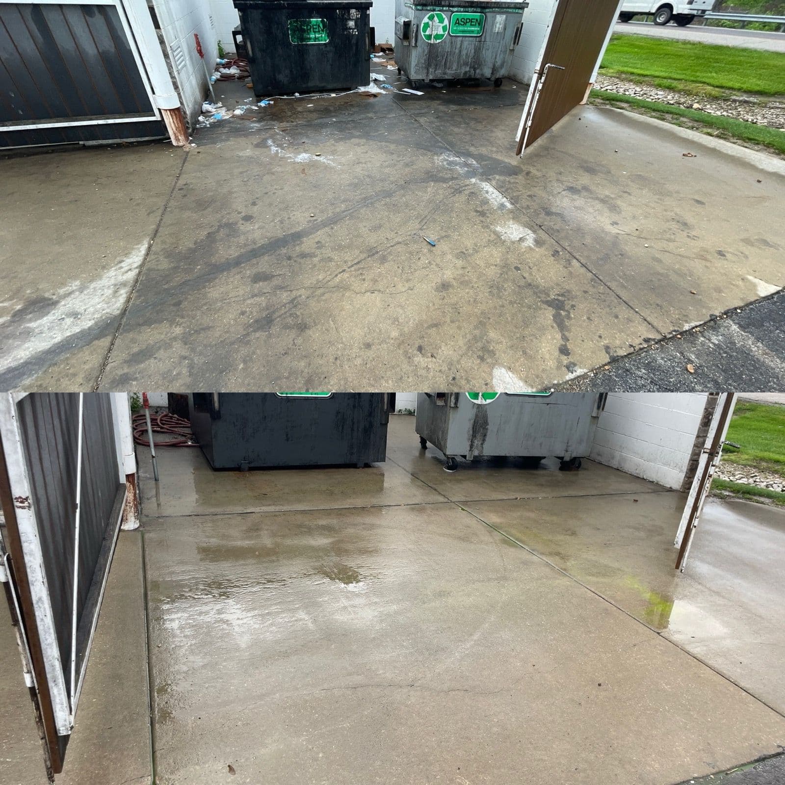 Dumpster Pad Transformation for Fast Food Chain