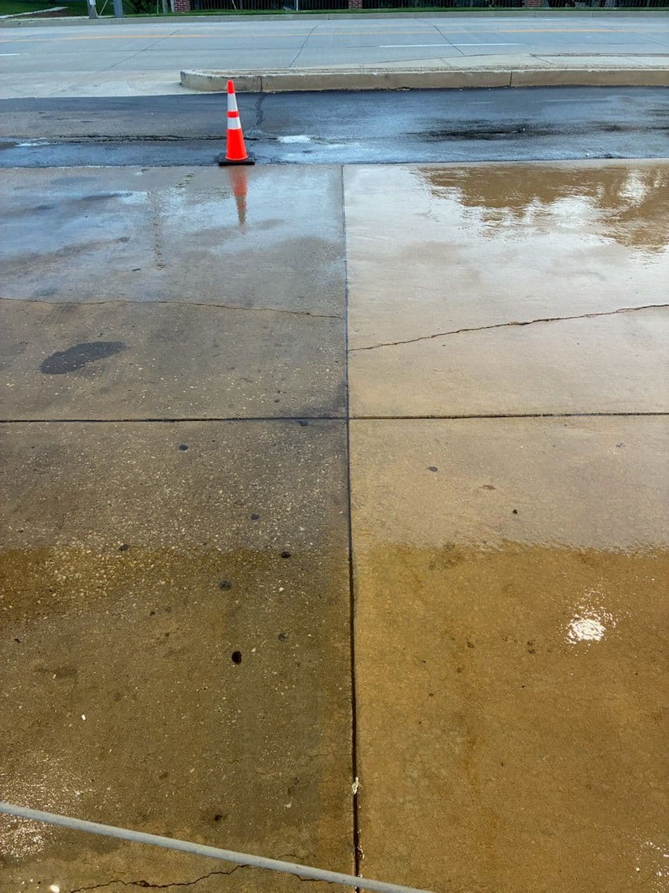 Incredible Concrete Cleaning Transformation St Charles image